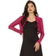 thumbnail image 1 of Sheer Mesh Shrug Allegra K bolero recortado volantes mujer Rojo M, 1 of 6