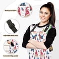 thumbnail image 2 of Christmas Dwarf and Star 5 Pcs Kitchen Set Heat Resistant Oven Mitts and Non-Slip Pot Holders with Adjustable Cooking Apron, 2 of 6