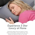 thumbnail image 4 of Premium Microbead Bed Pillow, Small Extra Fluffy But Supportive - Ultra Comfortable Sleep with Silk Like Anti Aging Cover 85% spandex/ 15% nylon Breathable, Cooling Dark Grey, 4 of 9