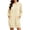 Beige, variant on Busydd Hooded Sweatshirt Dress for Women with Kangaroo Pocket Casual Solid Color Drawstring Fall Dress Comfy Fashion Long Sleeve Dresses S