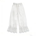 thumbnail image 2 of Neewe Women's Summer High Waist Palazzo Pants Loose Wide Leg Pants Boho Plain Flowy Trousers with Pockets, 2 of 7