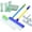 Green+Blue, variant on Harborrs Silicone Window Squeegee - 100% Seamless Squeegee,Streak-Free Shine,12in Harborrs Alisanda Recyclable Silicone Window Squeegee Kit,Harborrs Window Cleaner,Harbors Squeegee (A - 1set)