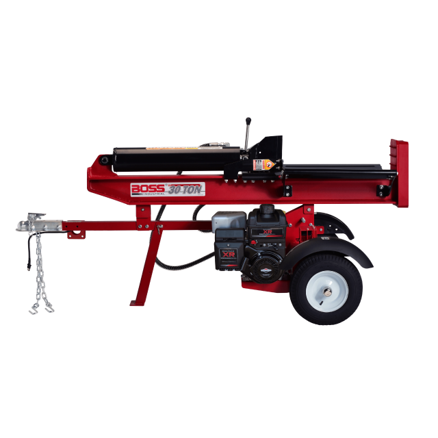 Boss Industrial Commercial Grade Design 30 Ton Horizontal / Vertical Gas Log Splitter with