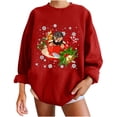 thumbnail image 2 of Hauts d'Hiver Chien de Noël Pull Impression Classique Sweat en Vrac, 2 of 5