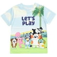 thumbnail image 4 of Bluey Coco Honey Winton Toddler Boys T-Shirt and Shorts Outfit Set Multicolor / Green 2T, 4 of 5