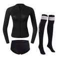 thumbnail image 3 of Traje de buceo de neopreno shamjiam Traje de neopreno de mujer Talla M Negro, 3 of 7