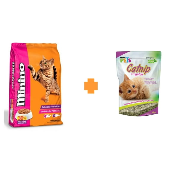 Paquete Minino 15 kg + 1 catnip 28 gr Fancy pets.