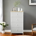 thumbnail image 3 of SONGMICS Commode pour Chambre, Commode en Tissu avec 4 Tiroirs, Cadre en Métal, Petite Commode, 3 of 6