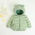 thumbnail image 4 of URMAGIC Baby Girls Cute Puffer Jacket Toddler Kids Boys Down Coat With Ear Hoodies Lightweight Fall Winter Warm Clothes, 4 of 5