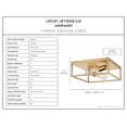 thumbnail image 3 of Luxury Modern Ceiling Light, 4.5H x 12W, with Mid-Century Modern Style, Satin Gold, UHP4031 by Urban Ambiance, 3 of 5