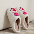 thumbnail image 7 of Christmas Slippers House Shoes for Women Fluffy Soft Cozy Bedroom Cartoon Plush Cute Slippers for Indoor Outdoor Use, 7 of 7