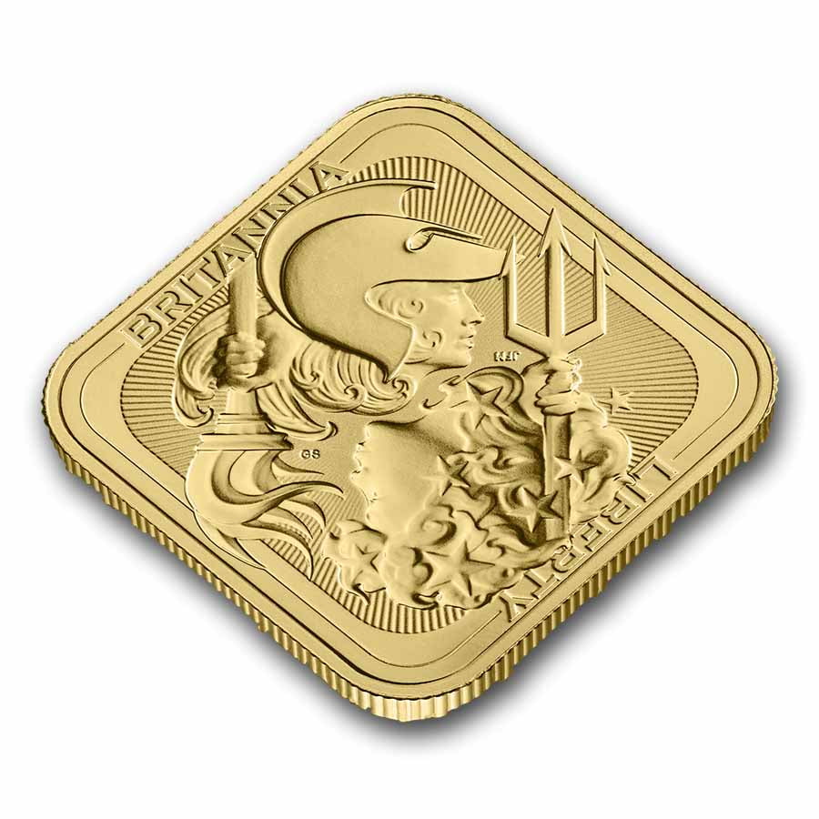1 oz Gold Bar - The Royal Mint Britannia & Liberty