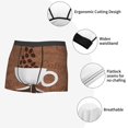 thumbnail image 5 of Wukai Coffee Cafe Cup Print Men’s Underwear Breathable Boxer Briefs,&nbsp;Moisture Wicking & Breathable-X-Large, 5 of 7