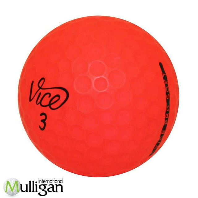 Mulligan - 12 balles de golf récupérées Vice Prosoft Mat 5A, rose