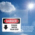 thumbnail image 6 of Please Watch Your Step [Down Arrow] OSHA Danger Aluminum Sign 14 Inch x 10 Inch - 5 Pack, 6 of 8