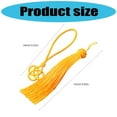 thumbnail image 5 of Oasiva Handmade Chinese Knot Keychain Decoration Polyester Tassels Key Holder Ornament For Bag Charm Gift, 5 of 16