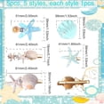 thumbnail image 3 of 5pcs Seashell Starfish Hair Clips Princess Enamel Headwear Shell Pearl Rhinestone Mermaid Hairpins Wedding Beach Hair Accessories for Women Summer Styling Decor, 5 Styles, 3 of 9