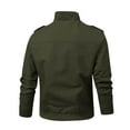 thumbnail image 3 of zfhfof Men's Military Lightweight Jacket Cargo Windbreaker Zip Front Stand Collar Cotton Jackets Coat with Multi Pockets, 3 of 4