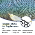 thumbnail image 5 of Telescoping Rubber Fishing Net With Handle 64"/46" Long Silicone Large Fish Landing Kayak/fishpond/saltwater Extendable Gear Accessories, 5 of 8