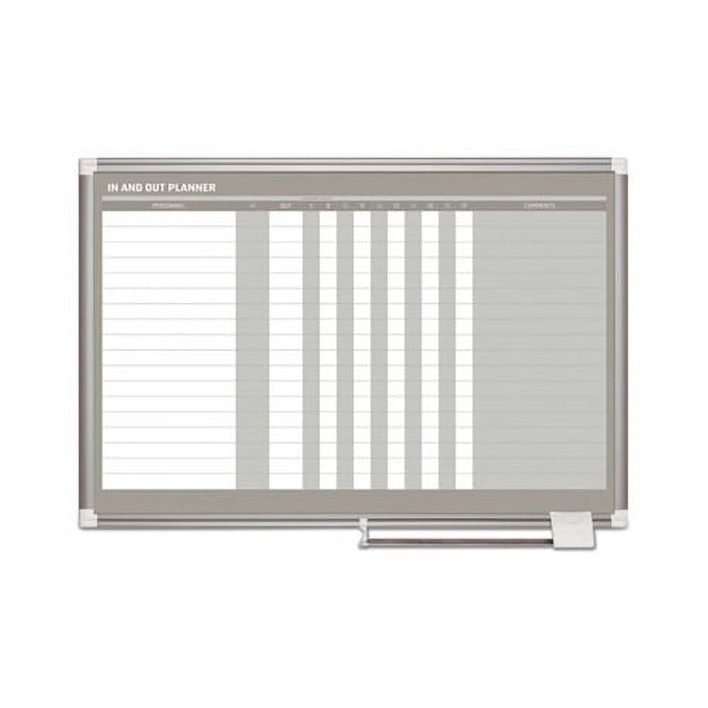 In-Out Magnetic Dry Erase Board 36x24, Silver Frame