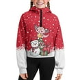 thumbnail image 5 of Chaqlin Snowman Axolotl Print Spring Sweatshirts Summer Sweatshirt with Pocket Home Sweatshirts House Sweatshirt Size 11-12, 5 of 7