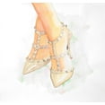 thumbnail image 2 of Atelier B Art Studio 21x20 Gold Ornate Wood Framed with Double Matting Museum Art Print Titled - STUDDED HIGH HEELS, 2 of 4