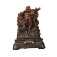 thumbnail image 5 of Buddha Sculpture, Laughing Buddha Figurine Artwork Ornament Feng Shui Chinese Buddha Statue, Sitting Buddha Statue for Garden Outdoor Car Home Style A, 5 of 8