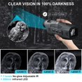 thumbnail image 4 of R11 1080P Monocular Night Vision Device 5x Digital Zoom Infrared Night Vision Telescope Outdoor Day Night Dual Use Full, 4 of 7