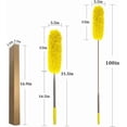thumbnail image 3 of DELUX Microfiber Feather Duster Extendable Duster with 100 inches Extra Long Pole, Bendable Head & Long Handle Dusters for Cleaning Ceiling Fan, High Ceiling, Blinds, Furniture & Cars, 3 of 7