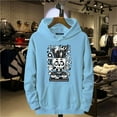 thumbnail image 4 of Chess Skull  Men‘s Fashion Casual Long Sleeved Hooded Loose Plus Size Pullover Hooded Street Sweatshirt, 4 of 7