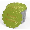 thumbnail image 4 of Inkdotpot Real Gold Foil Happy Birthday Tags Favor Hang Paper Tags 50 Pieces, 4 of 6