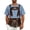 A#Blue1401, variant on XIAOCHA Gingham Print Button-Up Shirt For Men Short Sleeve Lightweight Oktoberfest Casual Top