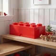 thumbnail image 3 of Room Copenhagen: LEGO Storage Brick - 8 Knobs Lid, Bright Red - 19.7 x 9.8 x 7.1", Stackable Plastic Container, Holds 1600 Blocks, Toy Organizer Box, 3 of 10