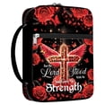 thumbnail image 1 of Funda con cierre con cremallera para Bible Cover MYSMOR Leopard Rose Flowers, 1 of 6