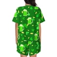 thumbnail image 3 of Lsque St Patrick's Day2 Women's Short-Sleeved Pajama Set - 2 Piece Soft and Lightweight Sleepwear Set-4X-Large, 3 of 9