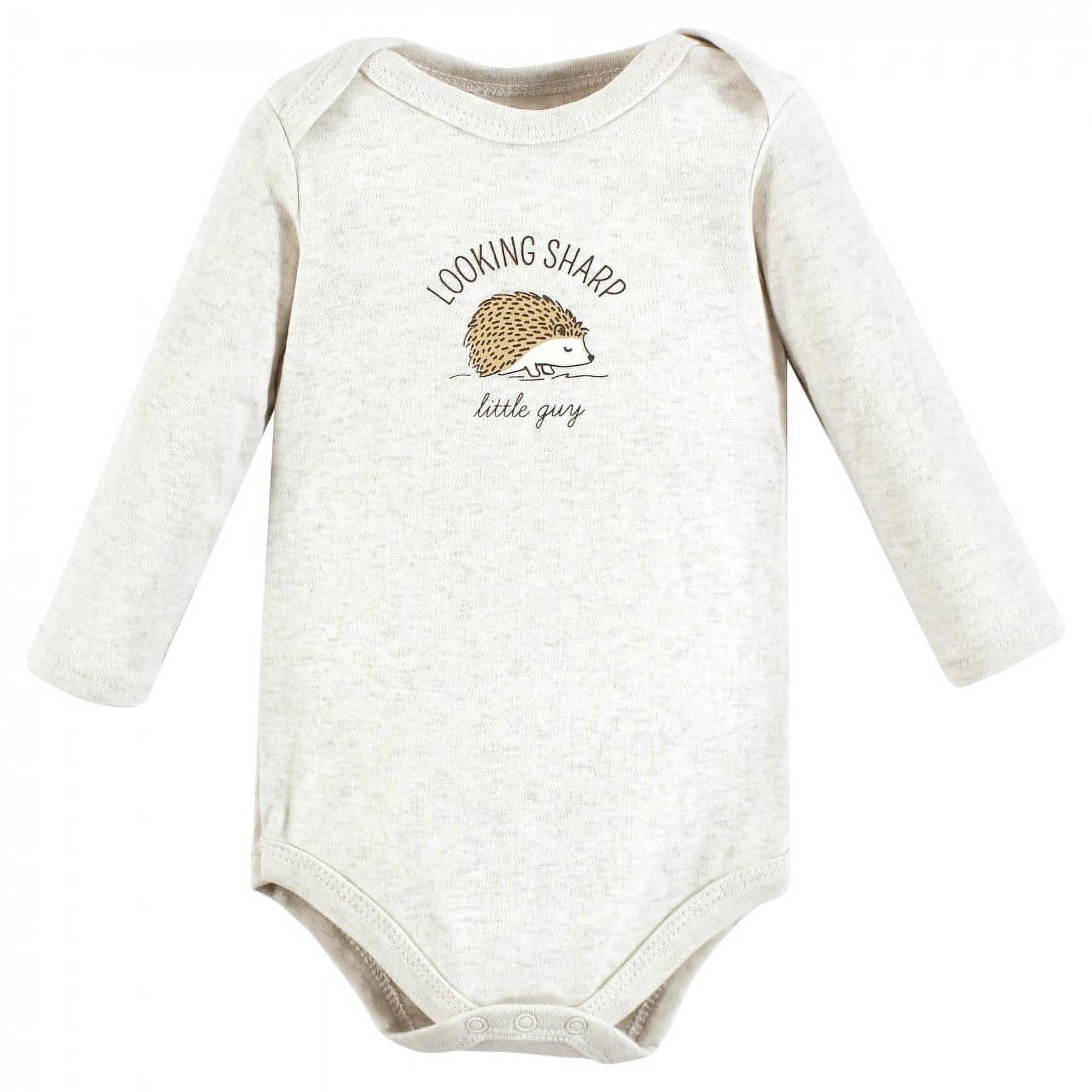 Hudson Baby Infant Long-Sleeve Bodysuits, Forest Deer 5-Pack photo 5