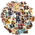 thumbnail image 2 of 35pcs-50pcs Pirate Adventure Stickers Stationery Stickers Nautical Kids Stickers Funny Graffiti Decals for Luggage Suitcase Laptop, 2 of 9
