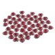 thumbnail image 1 of 50 piezas de 12 mm de resina de corazón de cristal de de imitación botones de espalda plana perforación de costura doble manualidades de bri rojo Baoblaze Diamante de imitación de resina Flatback, 1 of 8