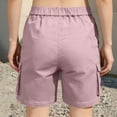 thumbnail image 4 of CHUMUD Cargo Shorts for Women Quick Dry High Waist Drawstring Work Shorts Multi Pockets, 4 of 6