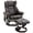 Brown 859, variant on Massage Recliner Chair with Ottoman for Living Room, 10 Vibration Points 360° Swivel Faux Leather Reclining Chair with Remote Control, Brown