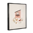 thumbnail image 3 of Pastel Hen House Eggs Chickens Animals & Insects Graphic Art Jet Black Framed Art Print Wall Art, 3 of 6