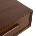 thumbnail image 6 of Kate and Laurel McCutcheon Floating Wood Storage Shelf, 18 x 12 x 6, Walnut Brown, Decorative Transitional Floating Bedroom Nightstand with a Concealed Cubby Compartment, 6 of 9