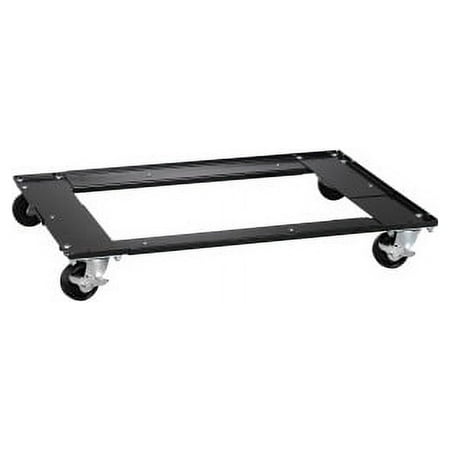 Lorell Commercial Cabinet Dolly Metal - x 42" Width x 24" Depth x 4" Height - Black - 1 Each