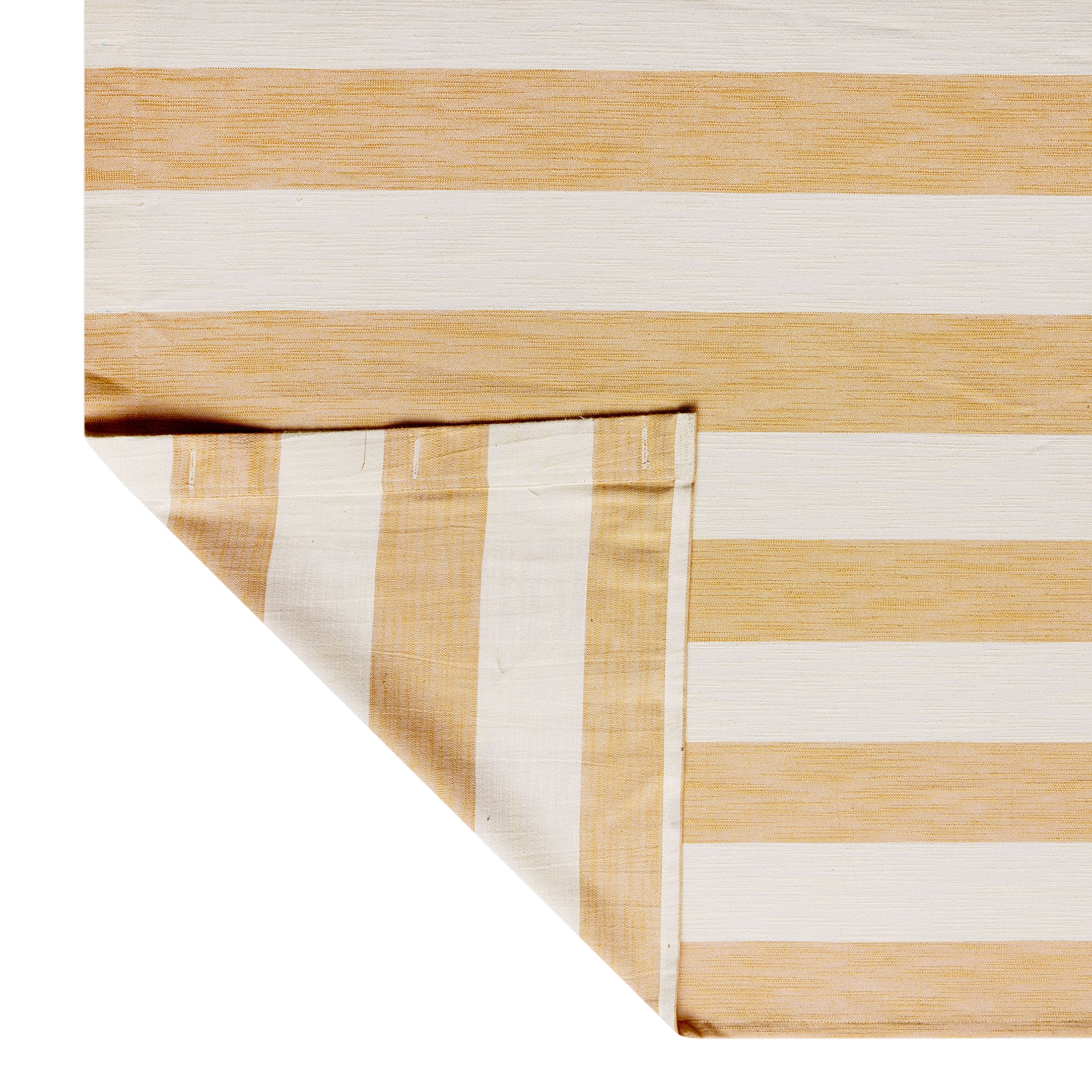 Beautiful Amber Yellow Mix & Match Stripe Shower Curtain by Drew Barrymore, Cotton & Polyester, 72" x 72"