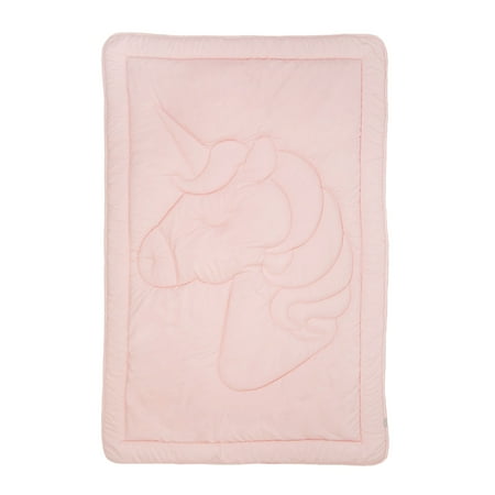 UPC: 0812091031678 | Tadpoles Quilted Toddler Comforter Unicorn Pattern Pink