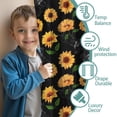 thumbnail image 3 of Blackout Kids Curtains,Black Sunflower Childrens Insulated Curtains Set Of 2,Bedroom Essentials,Toddler Room Decor 42x54in(106x137cm), 3 of 4
