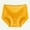 Yellow, variant on HUPOM Cotton Panties For Women Panties For Girls High Waist Activewear Tie Seamless Waistband Yellow L