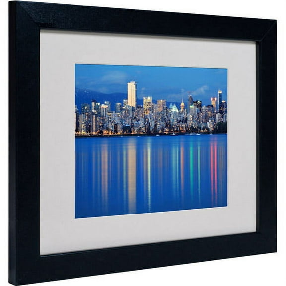 Trademark Fine Art "Vancouver City" Matted Framed Art by Pierre Leclerc