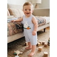 thumbnail image 4 of Aojekbee Baby Boy Easter Romper 0-18M Sleeveless Round Neck Bunny Embroidery Jumpsuit Newborn Playsuit, 4 of 9