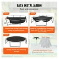 thumbnail image 4 of 14ft Trampoline Replacement Mat, Universal Jumping Pad Fits 14' Round Trampoline, 72 V-Ring PP Material Mat with Spring Tool, UV Resistant Heavy Duty Bounce Mat, 4 of 6